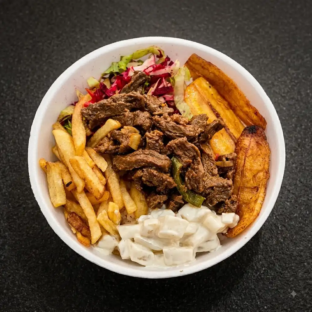 carne com Batata frita